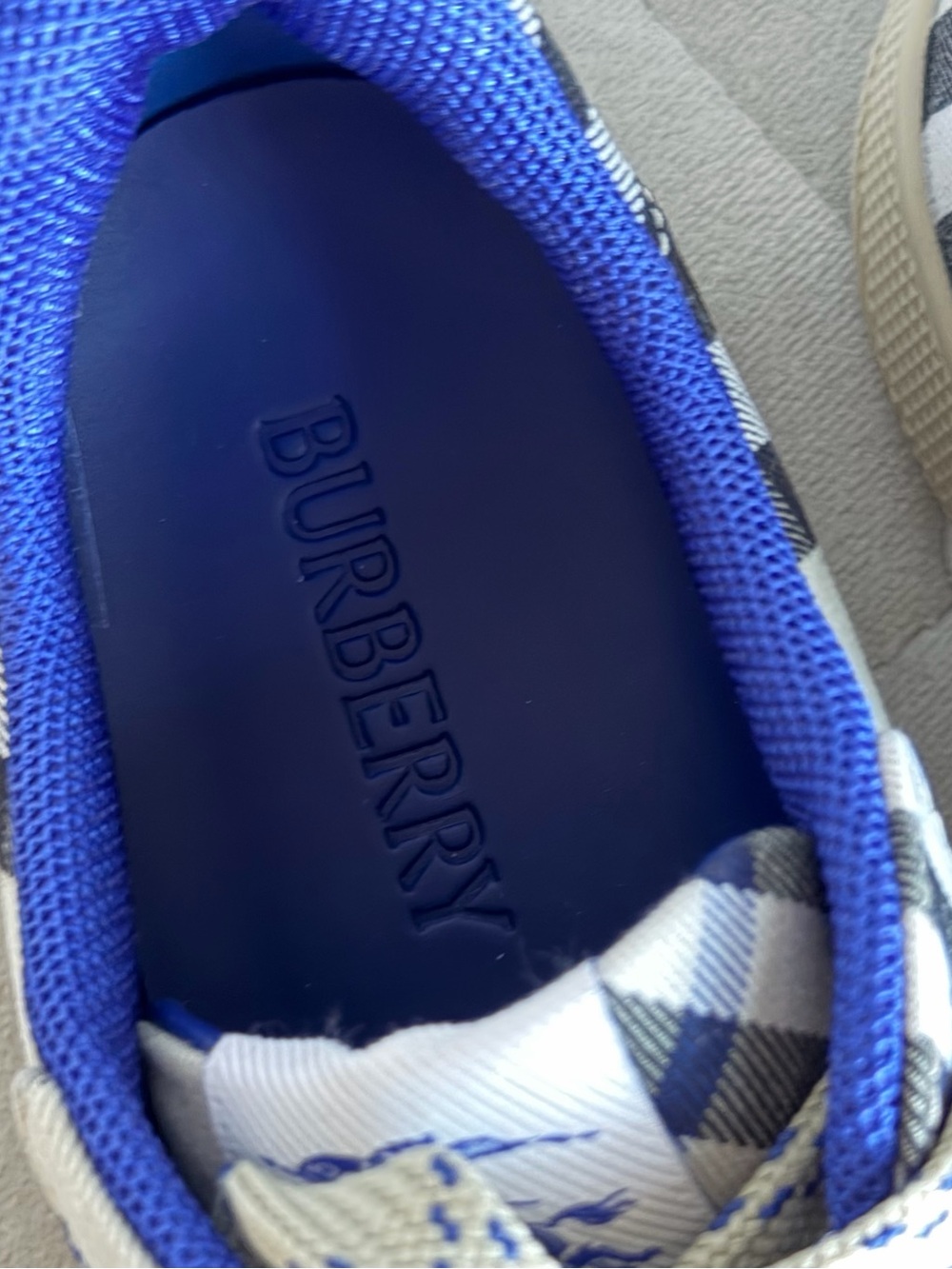 Burberry Check Low Top Sneaker - Picture 10 of 14